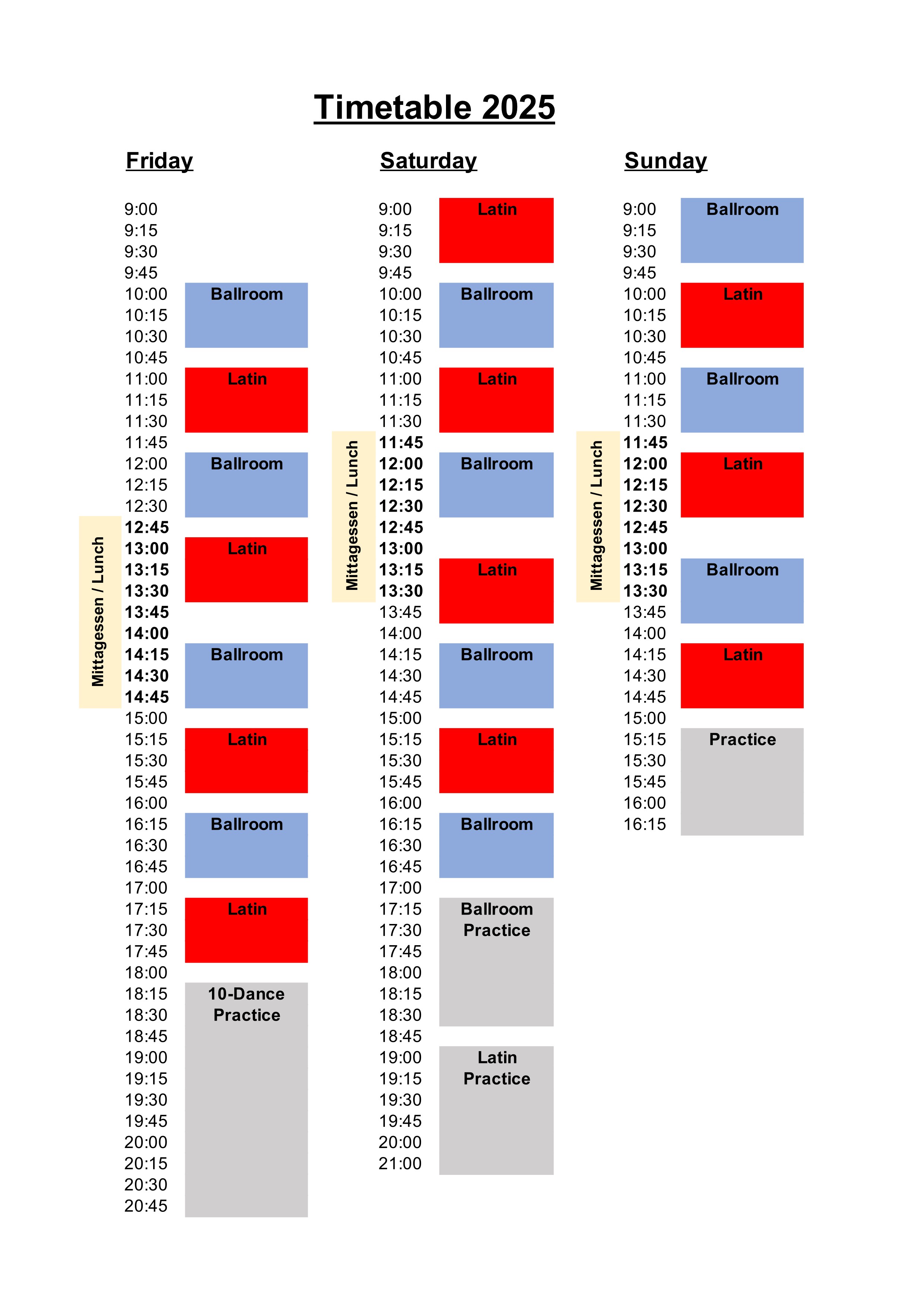 Timetable2025
